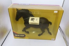 New NIB Retired Breyer Horse #573 Cedarfarm Wixom Black Percheron Draft Hang Tag picture