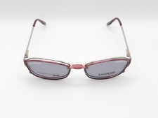 EASYCLIP EC174 EYEGLASS FRAMES W/MAGNETIC CLIP ON SUNGLASSES RED 51-16-135 NEW picture