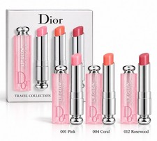 Dior Addict Iconic 3 Lip Balm Glow color-reviving 3.2g #001/#004 #012 Travel-set picture