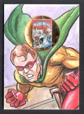 THE GOLDEN AGE OF DARE (T. Breyer 2021) SKETCH CARD & COIN by Dan Gorman picture
