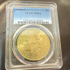 1884-O Morgan Silver Dollar $1 PCGS MS64 Silver Coin Cert# 51109465 picture