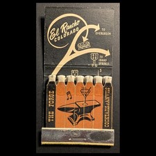 Full Book Vintage Feature Matchbook El Rancho Mountain Restaurant Colorado picture