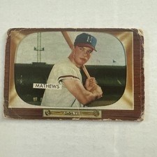 1955 Bowman #103 Eddie Matthews, Milwaukee Braves picture