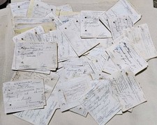 20 Vintage Pharmacy Rx Paper  Prescriptions Bundle Lot Ephemera Junk Art 30s&40s picture