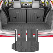 Trunk Bed Liner Cargo Mat For 2022-2026 Acura MDX With Backrest Back Seat Mat picture