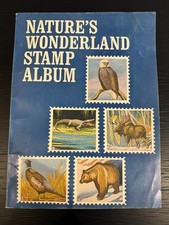 Vintage 1962 Nature's Wonderland Stamp Album WJ Breckenridge Gilberton Wildlife picture