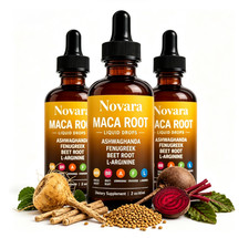 3x Novara Organics Maca Root for Women Liquid, Contains Beet Root  & Ashwaghanda picture