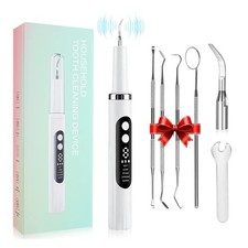 Ultrasonic Electric Tooth Cleaner Tartar Plaque Remover Dental Scaler Tool Kit picture