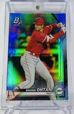 Shohei Ohtani RARE REFRACTOR INVESTMENT CARD TOPPS BOWMAN ANGELS ROOKIE OF YEAR picture