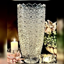 Yasemin Cut Lead Crystal Vase 15
