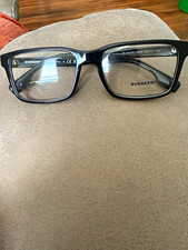 Burberry B 2320-F 3862 Black Rectangular Full Rim Plastic 55-17-145 picture