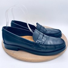 Vintage G H Bass Weejens Shoes Womens 8 Black Leather Penny Katherine Loafers picture