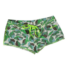 Diesel Womens Shorts Shorts Womens Y2K Vintage 00's Green Print picture