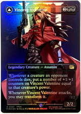 MTG Vincent Valentine (Borderless Foil) Final Fantasy 0383 FVII NM picture