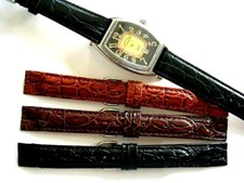 Open End wire lug 16 17 18 19 20 Gen Alligator calf watch band strap IW SUISSE  picture