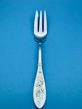 Antique Whiting Sterling Silver Pickle Fork Honeysuckle Pattern c. 1870 picture