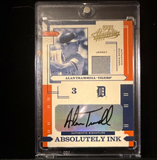2004 Absolutely Ink Alan Trammell Detroit Tigers Auto MEM /100 #AI-3 picture