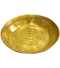 PLANET 007 Indian Traditional Brass Parat Parant-17.5 Inches picture