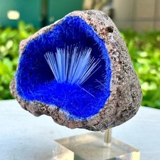 1.76LB Blue Natural Goethite Crystal Quartz Energy Ore Healing Mineral Specimen picture
