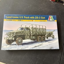Italeri 1:35 Scale Lend-Lease U.S. Truck with ZIS-3 Gun model kit # 6499  picture