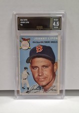 1954 Topps Johnny Lipon #19 GMA 4.5 Baltimore Orioles VTG Baseball MLB Card ⚾️ picture