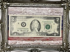 1976 $2 BILL VINTAGE NOTE WITH RARE PRINTING ERROR INSUFFICIENT INK 1ST PRINT  picture