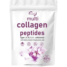 Multi Collagen Peptides Powder-Hydrolyzed Protein Peptides (Type l,l,ll,v,X) US picture
