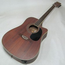 GIANNINI PERFORMANCE GF-2WS C EL ACOUSTIC-ELECTRIC GUITAR - WALNUT SATIN FINISH picture