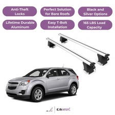 ERKUL Roof Rack Crossbars For CHEVROLET EQUINOX 2010-2017 Naked Roof Aluminum picture