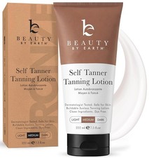 (1-3) Pack Beauty by Earth Self Tanner Body Lotion Medium Vegan Sunless Tan New picture