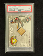 2001 Fleer Platinum - Lumberjacks - Game Bat - PSA MINT 9 - Albert Pujols  picture
