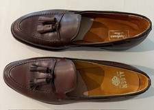Vintage 1980s Alden 560 Tassel Loafers 10 C A/C NOS Unworn Dunham's Maine USA picture