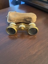 Antique Lamaire Fabt Paris Opera Glasses w/soft leather case picture