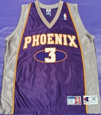 Authentic Stephon Marbury #3 Phoenix Suns Vintage 2000’s Champion NBA Jersey 48 picture