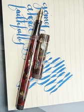 XF/F MABIE TODD SWAN  14K Wet Noodle nib (video) picture