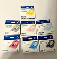 Lot of 7 Genuine Epson T034 UltraChrome Ink Cartridges - New Sealed Expired 2012 picture