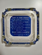 Vintage Blue Bird Lunch Ashtray South Charleston West Virginia Diner Restaurant picture