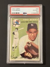 1954 Topps Yogi Berra 50 White Back New York Yankees MVP & HOF NEW CERT 6.5 RARE picture