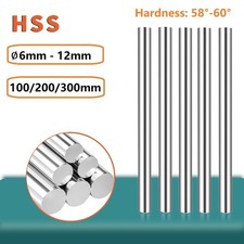 HSS Round Bar High Speed Steel Rod Φ6mm to 12mm DIY Metal Tools HRC 58 - 60 picture