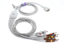 GE Marquette MAC 1600 MAC 2000 EKG Cable 10 Leads Banana AHA - Same Day Shipping picture