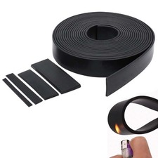 Black Solid Rubber Flat Strip Sealing Strip Thick 1/2/3/5mm Width 10/15/20-100mm picture