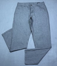 Bonobos Athletic Fit Pants Mens 33x32 Gray Stretch Normcore Dadcore USA picture
