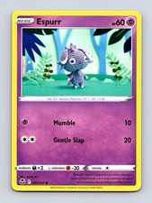 ESPURR 081/195 COMMON SILVER TEMPEST POKEMON NM picture