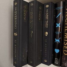 Three Ever Seas books Out of Print (OOP) Gold foiled All hand signed  Never read picture