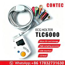 CONTEC TLC6000 12-Channel 24-Hour ECG/EKG Holter Monitor PC Software Included picture