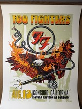 Foo Fighters Concord 2024 Poster Morning Breath RARE P/P 18x24 Screen Print picture
