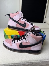 Nike SB Dunk High Pro QS Skateboarding Shoes Pink/Black US 11.5 Medium (D,M) picture