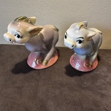 Vintage Japanese Porcelain Hand Painted Medium Running Animal From The 1950’s. picture
