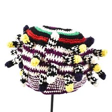 Bamileke Royal Hat Fingerlings Purple White Cameroon Africa picture