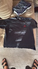 Vintage Nike Air Jordan Jumpman Embroidered T-Shirt Black picture